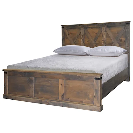 Rustic Queen Panel Bed